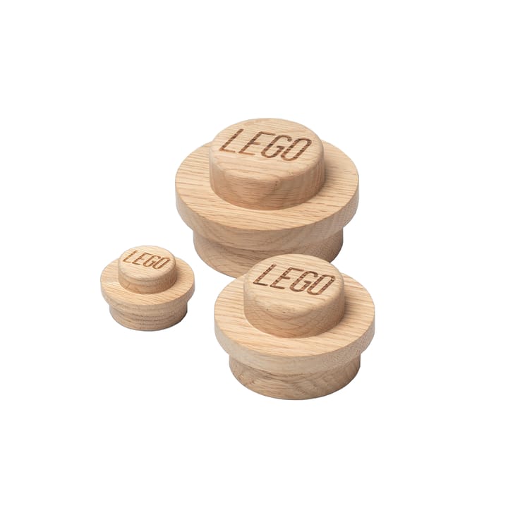 LEGO ξύλινο σετ κρεμάστας - Δρυς με επεξεργασία σαπουνιού - Lego