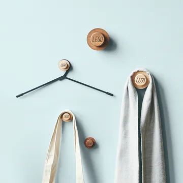 LEGO ξύλινο σετ κρεμάστας - Σκούρα βερνικωμένη δρυς - Lego