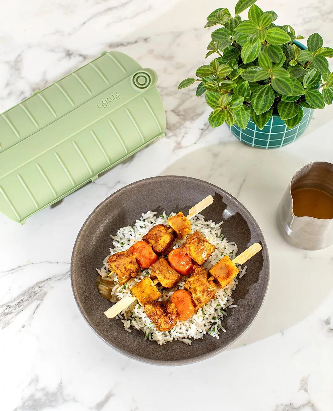 Lékué ατμομάγειρας, Πράσινο, σετ 2 τεμαχίων Lékué