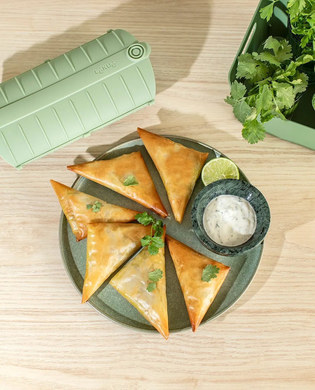 Lékué ατμομάγειρας, Πράσινο, σετ 2 τεμαχίων Lékué