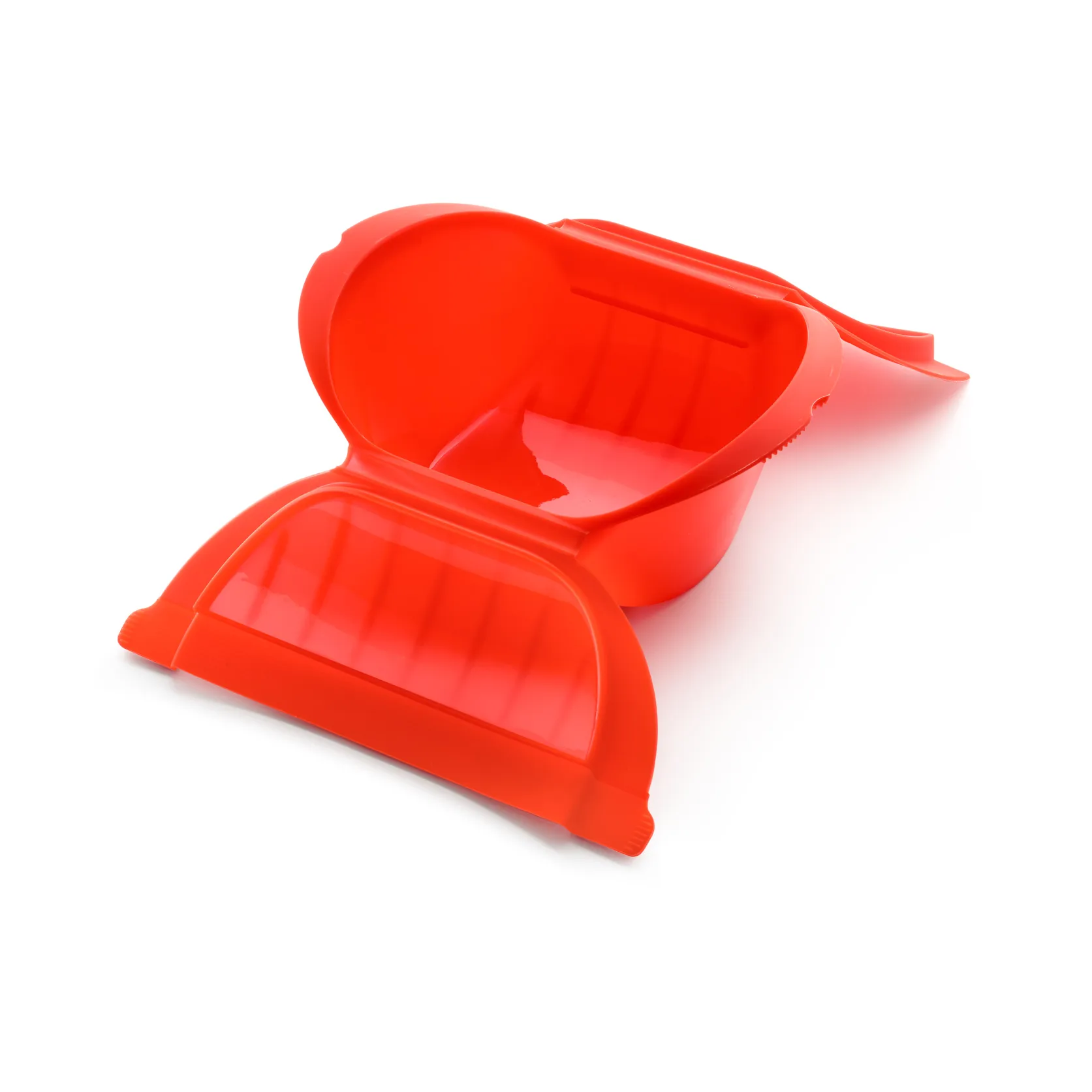 Lékué βαθύς ατμομάγειρας μικροκυμάτων 3-4 μερίδες., Κόκκινο Lékué