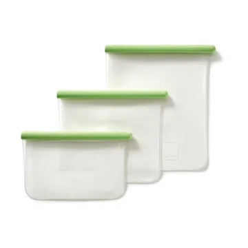 Lékué επίπεδη επαναχρησιμοποιήσιμη σακούλα 3 τεμάχια - Πράσινο - Lékué