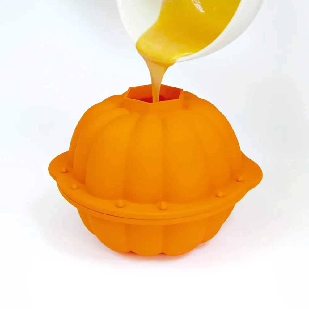 Lékué φόρμα σιλικόνης 3D Halloween κολοκύθα, Πορτοκαλί Lékué