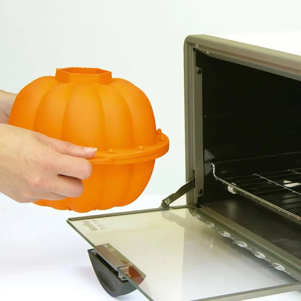 Lékué φόρμα σιλικόνης 3D Halloween κολοκύθα, Πορτοκαλί Lékué