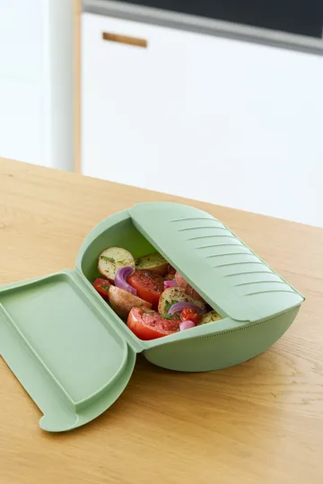 Lékué ατμομάγειρας - Πράσινο, με δίσκο, σετ 4 τεμαχίων - Lékué