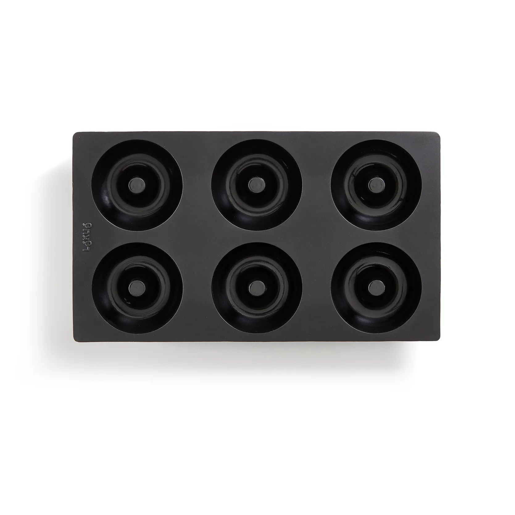 Lékué φόρμα για ντόνατς σιλικόνης 6 τμχ., Μάυρο Lékué