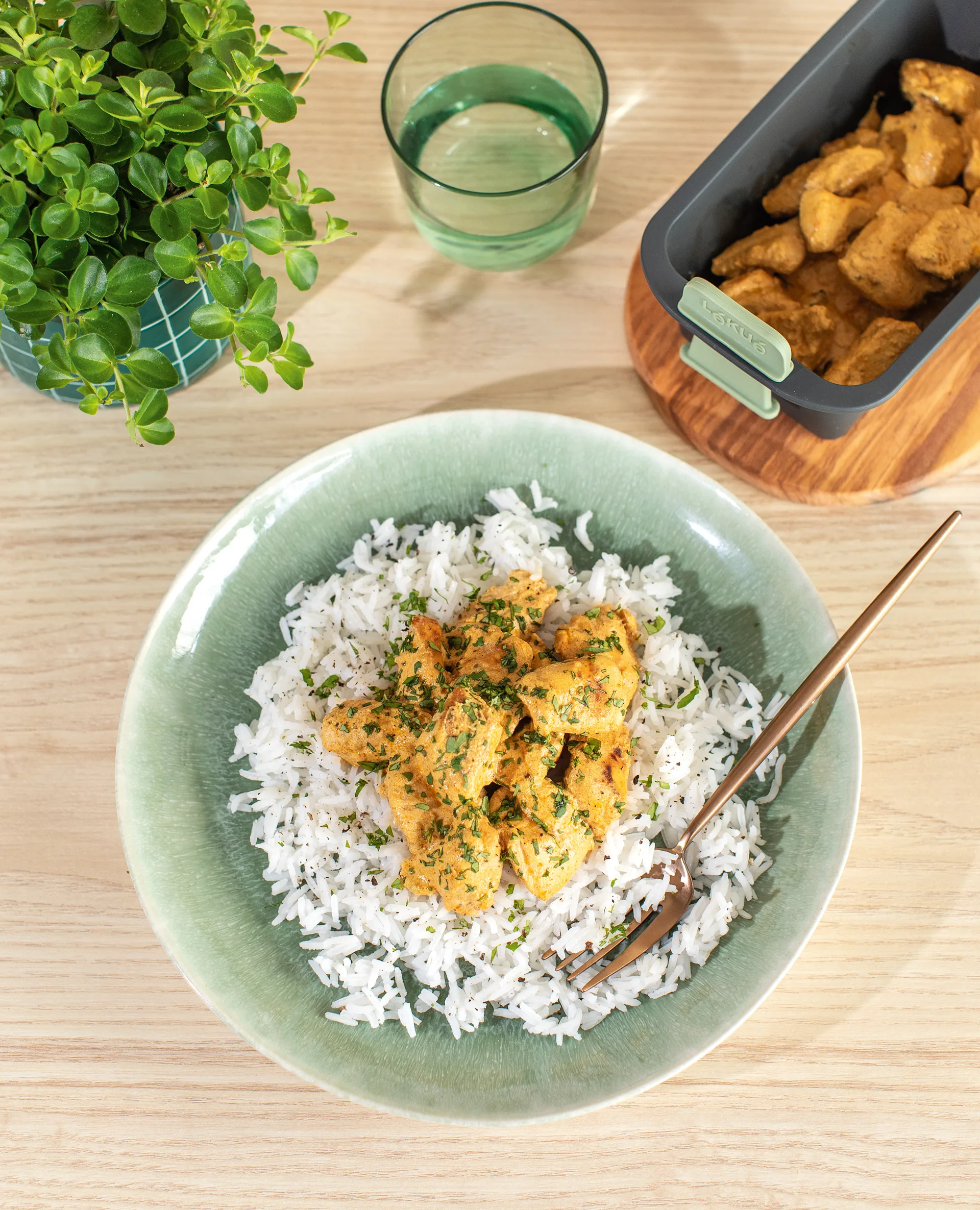 Lékué Air fryer ορθογώνιο καλάθι, Grey Lékué