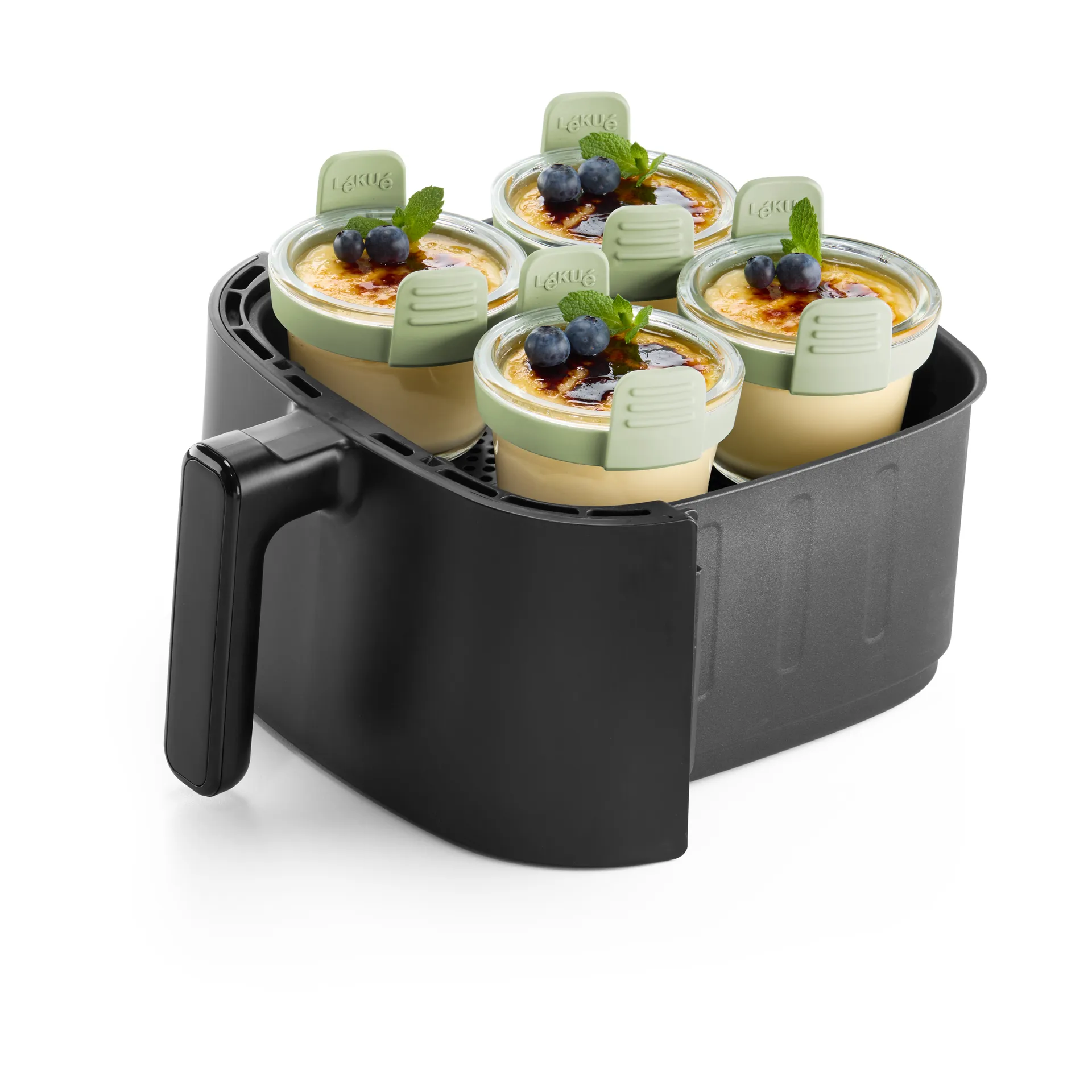 Lékué Air fryer γυάλινο ποτήρι mini 4-pack, Διαφανές Lékué