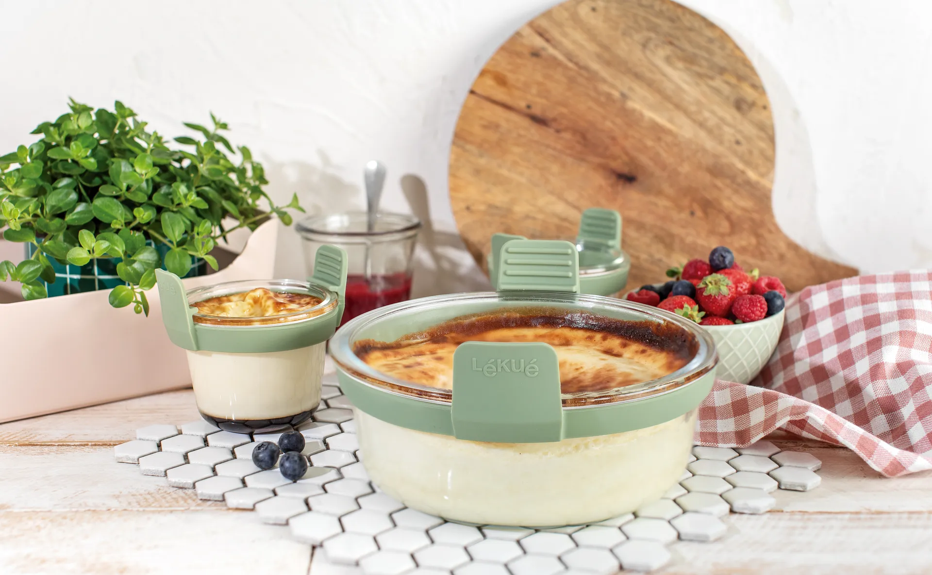 Lékué Air fryer γυάλινο ποτήρι mini 4-pack, Διαφανές Lékué