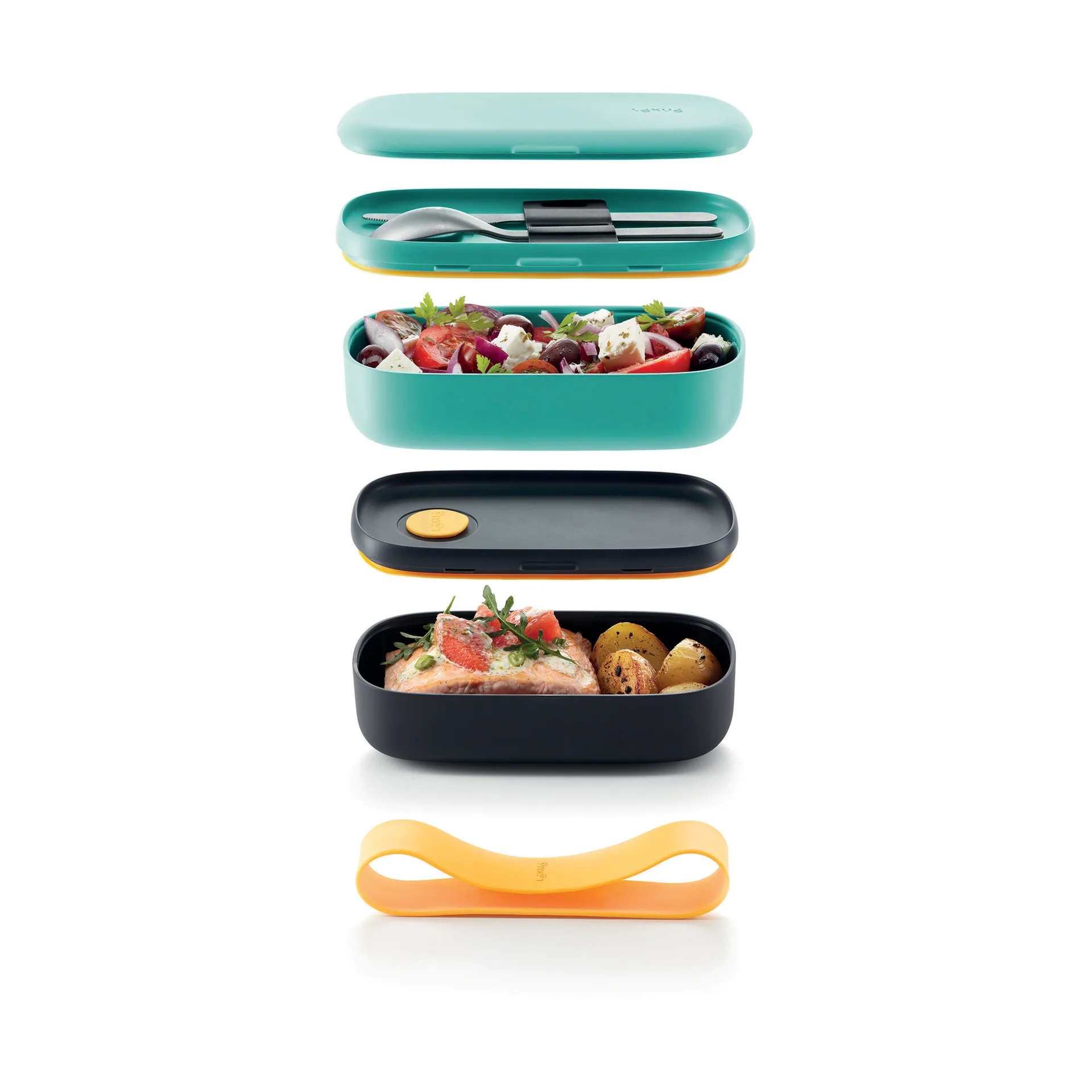 Lékué To Go τάπερ 2 τεμαχίων, Πράσινο Lékué