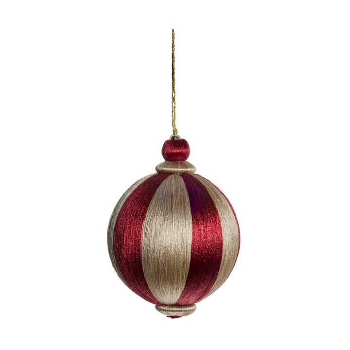 Agnes χριστουγεννιάτικη μπάλα Ø10 εκ. - Dark red-linen - Lene Bjerre