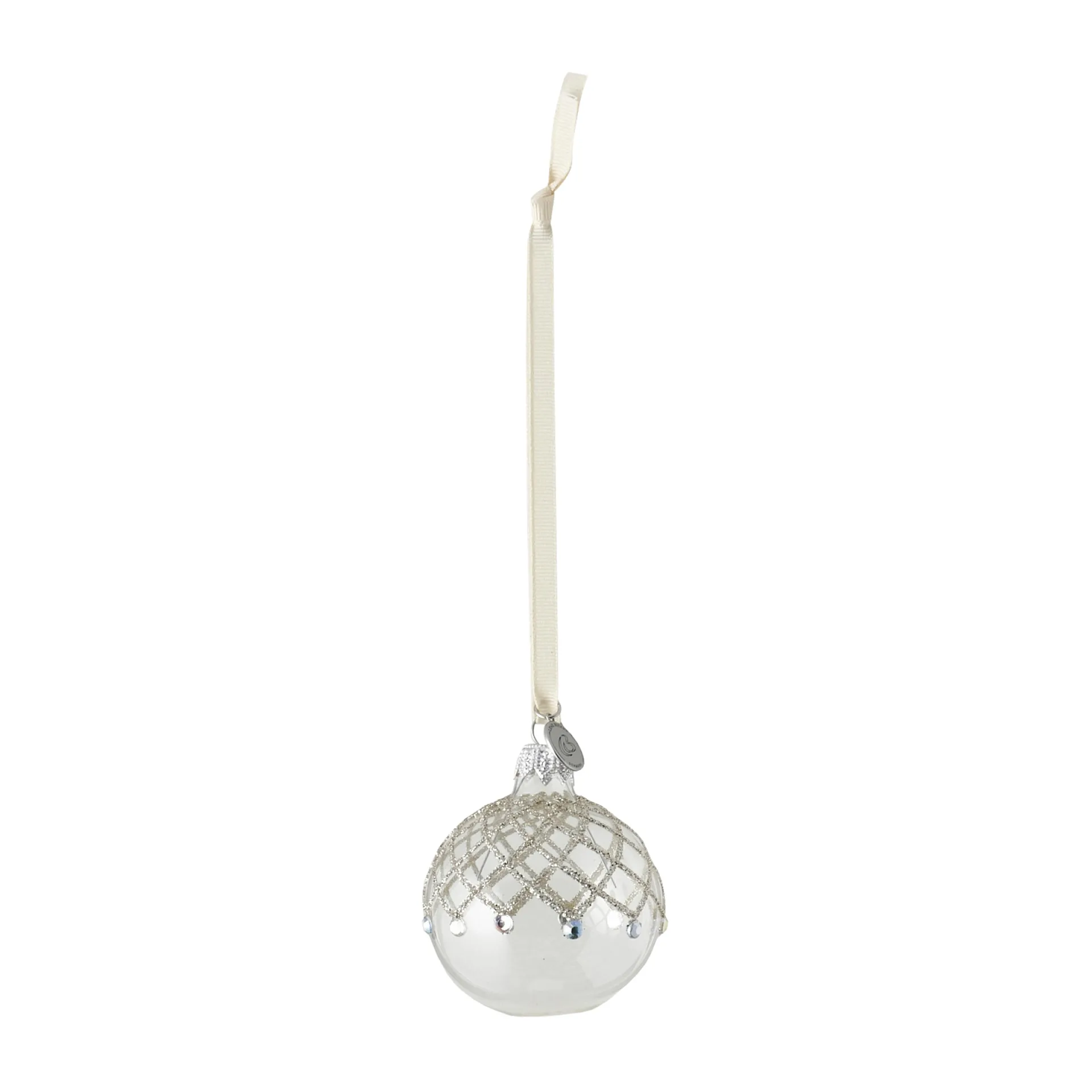 Cadelia χριστουγεννιάτικη διακόσμηση Ø6 cm, διαφανές-ασημί Lene Bjerre