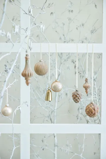 Χριστουγεννιάτικο στολίδι Cadelia Ø6 εκ. - ρόδο, φύλλο - Lene Bjerre