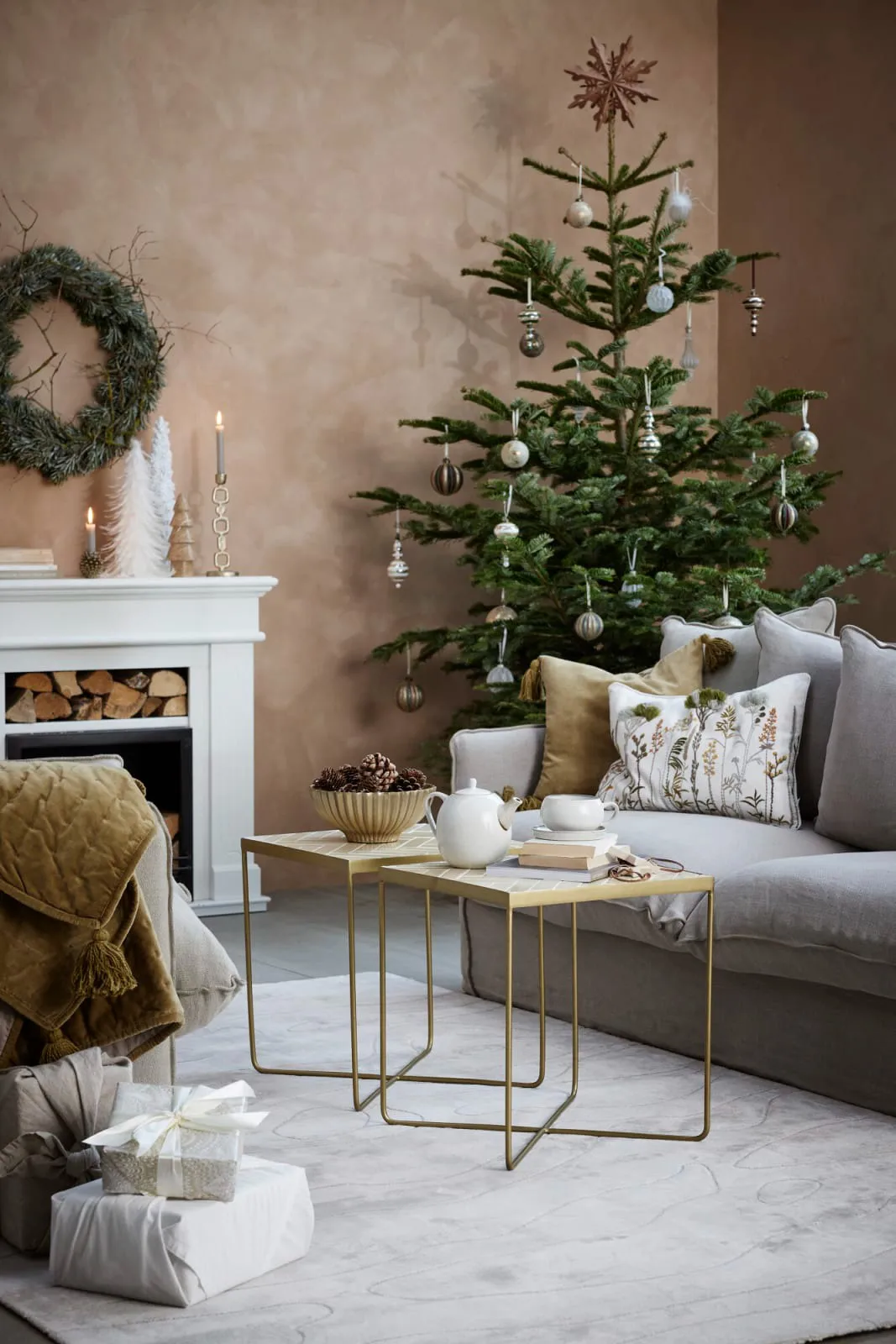 Χριστουγεννιάτικο στολίδι Clearena Ø10 cm, Σκουροπράσινο-χρυσό Lene Bjerre