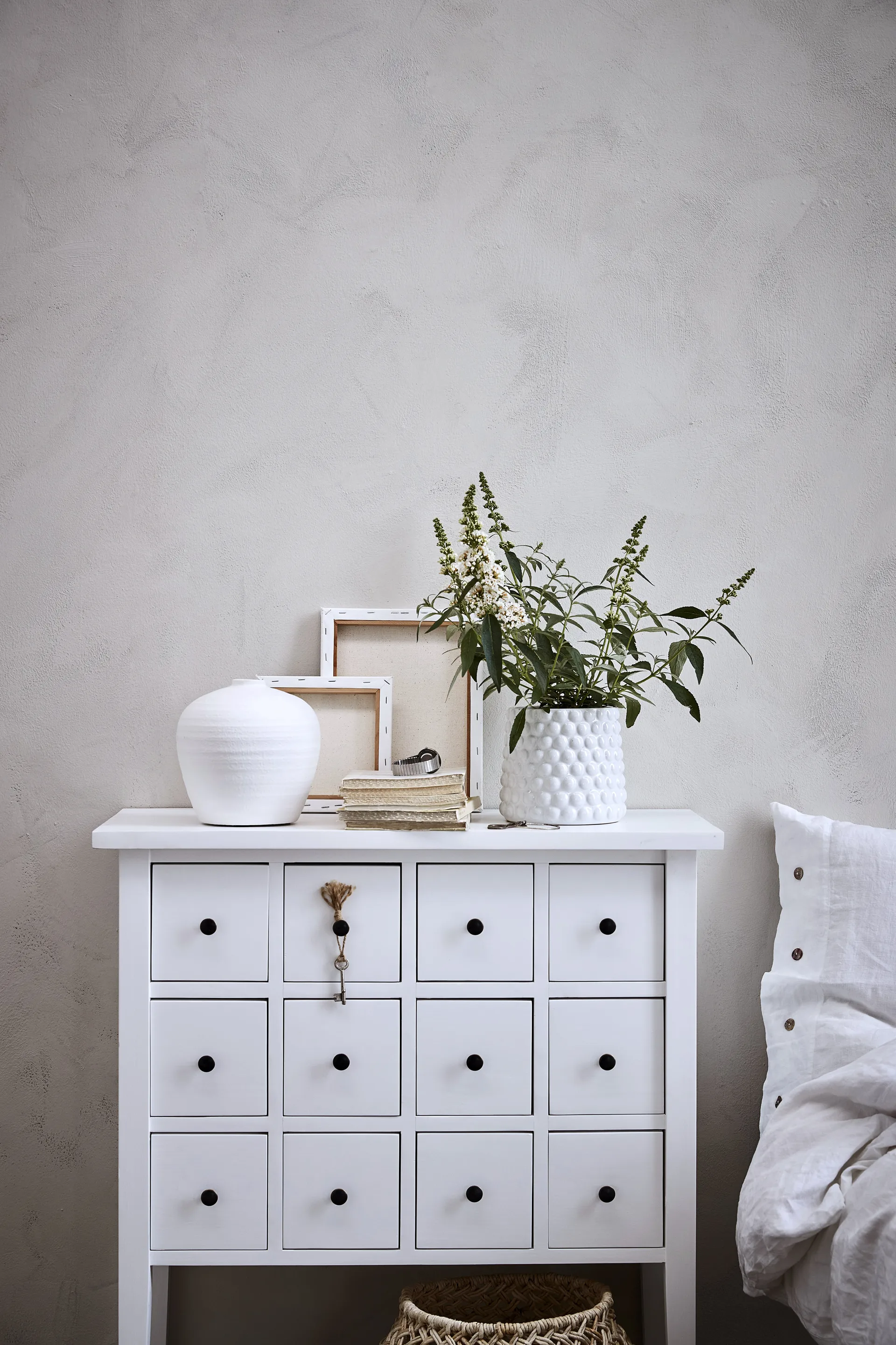 Dotsie γλάστρα Ø18 cm, Λευκό Lene Bjerre