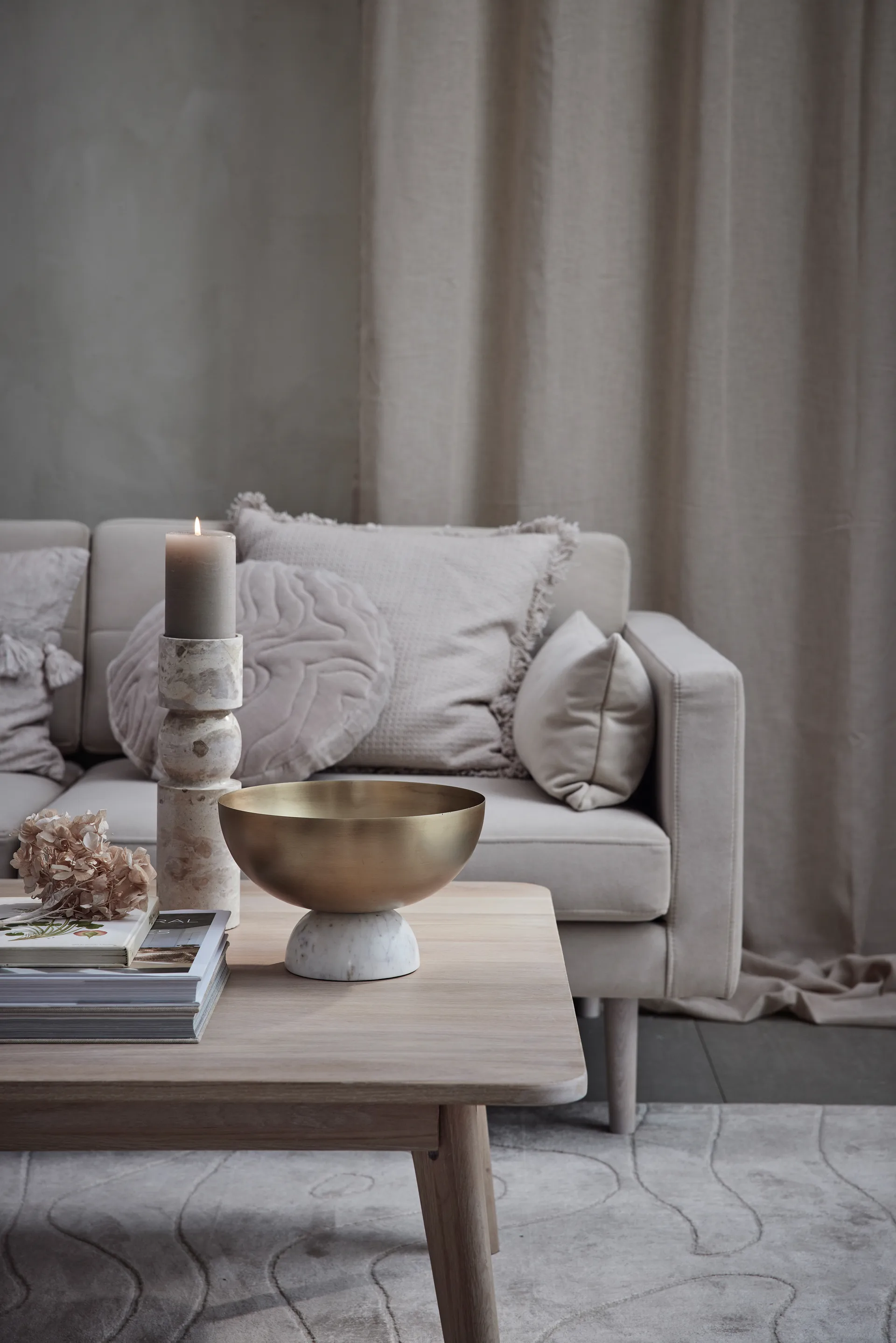 Κηροπήγιο, Ellia, 30 εκ, Χρώμα του λινού Lene Bjerre