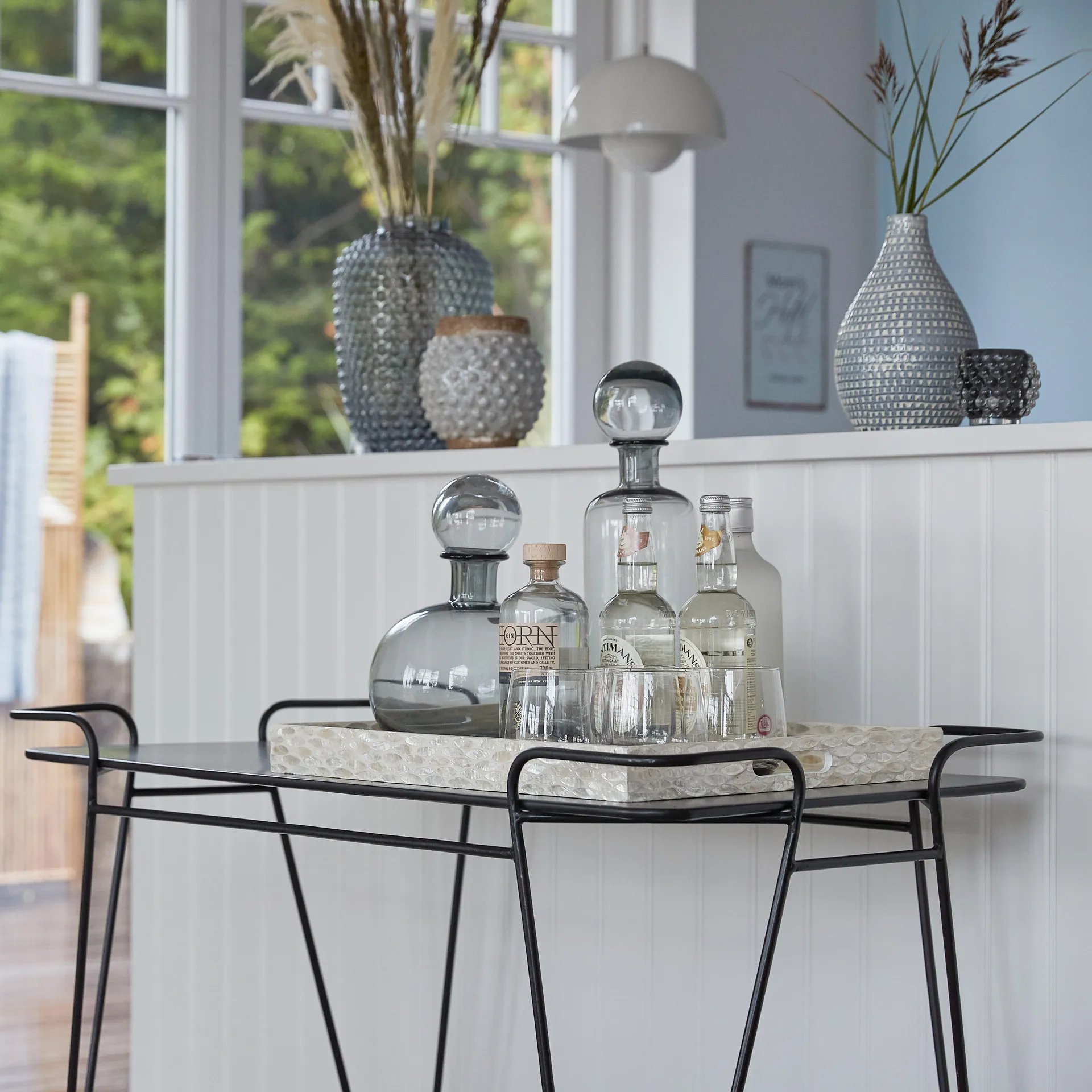 Hedria καράφα 40 cm, Φιμέ γκρι Lene Bjerre