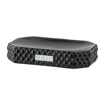 Marion σαπουνοθήκη 13,5x9 cm - Μαύρο-ασημί - Lene Bjerre