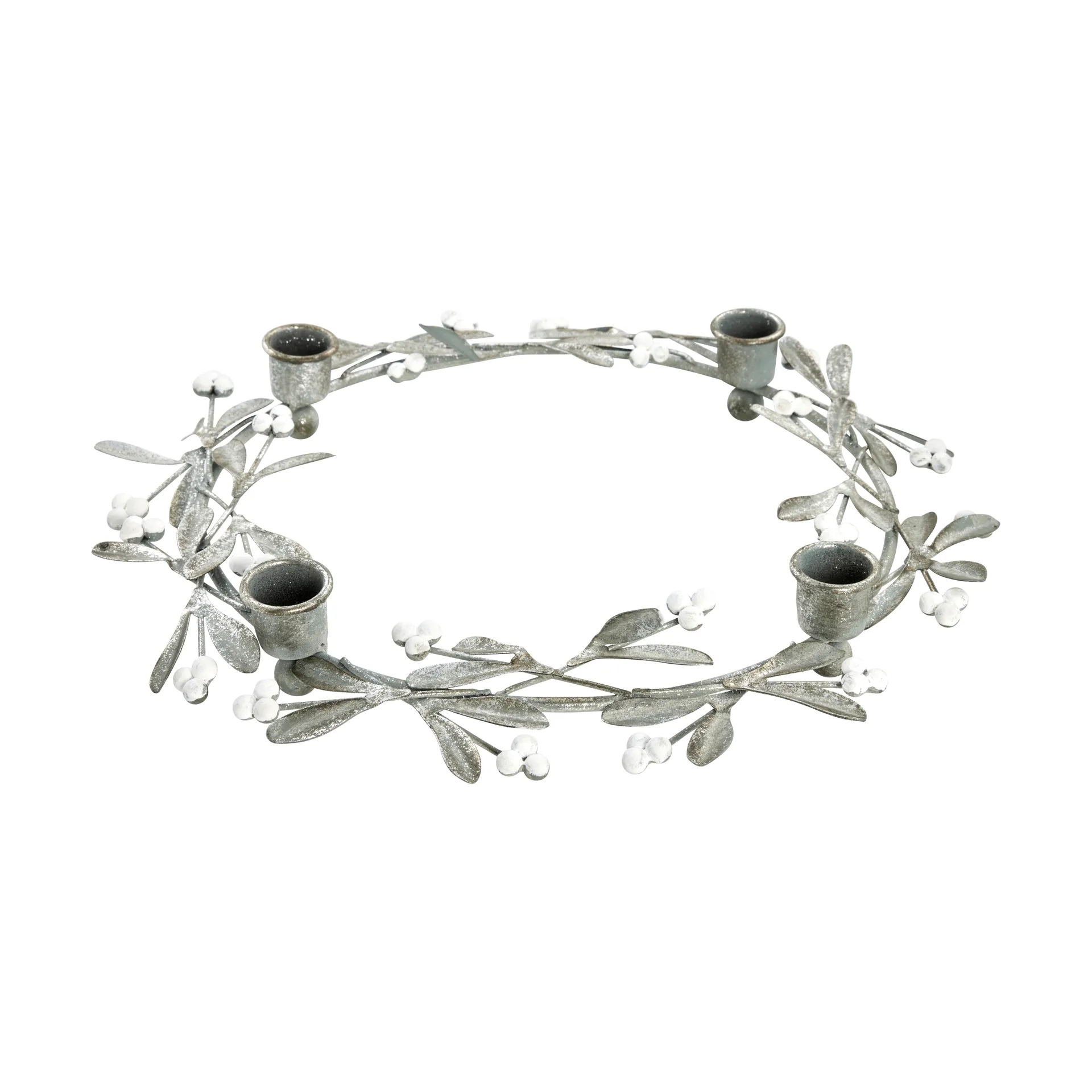 Χριστουγεννιάτικο κερί, Missia, Ø33 εκ, Ασημί Lene Bjerre