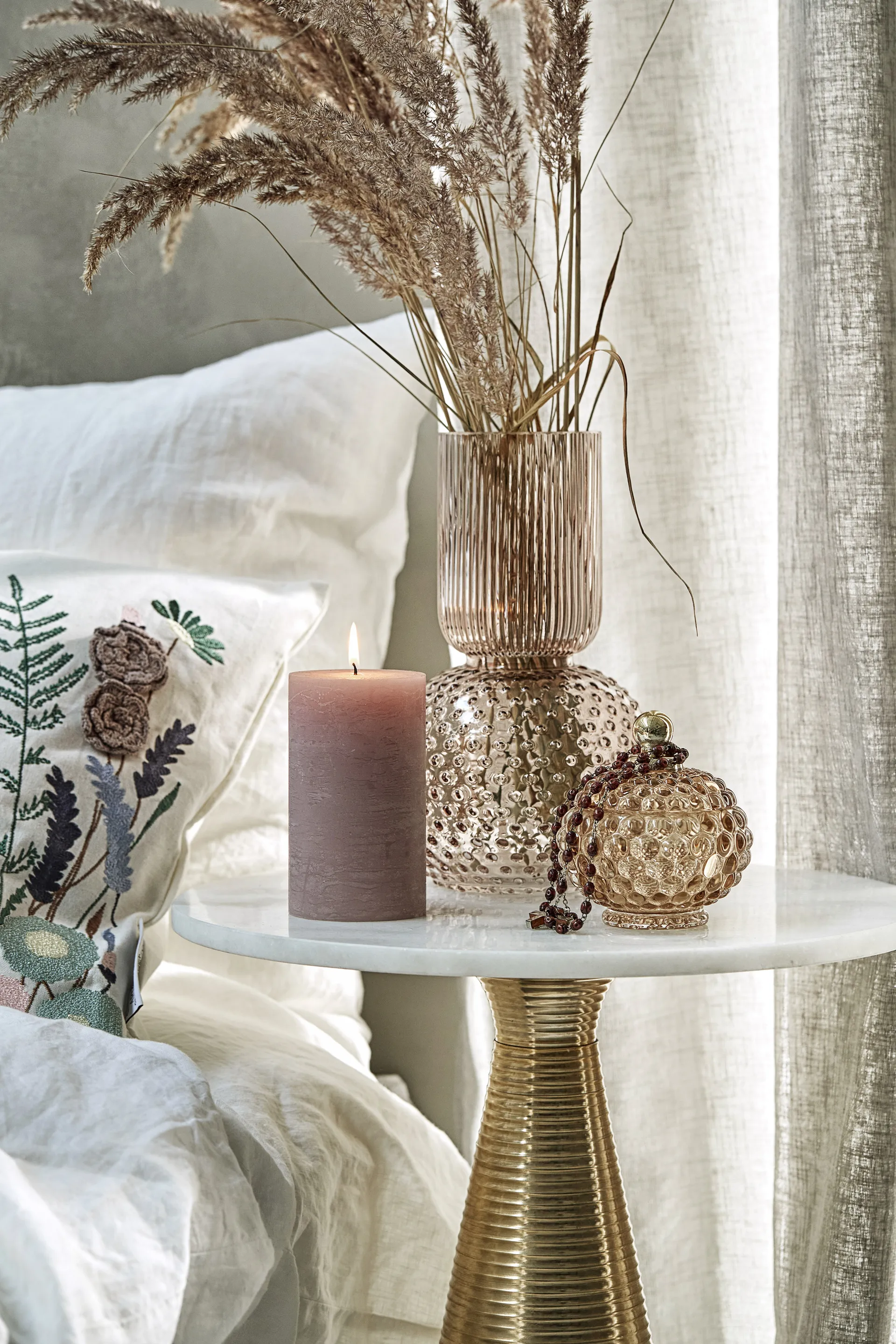 Miya βάζο αποθήκευσης 10cm, Χρυσαφί καφέ Lene Bjerre