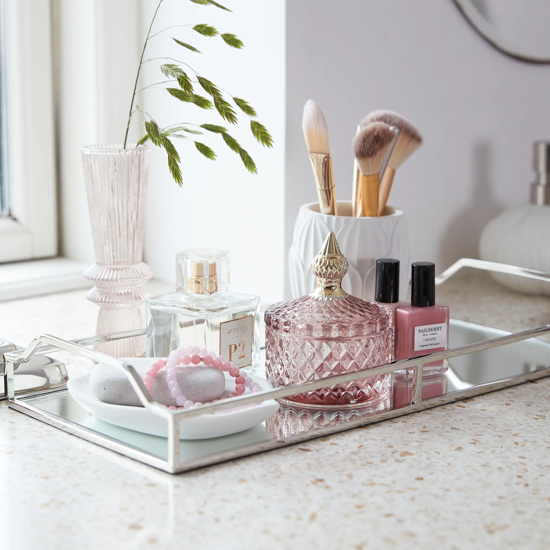 Miya βάζο αποθήκευσης 8.5cm, Θαμπό τριανταφυλλί Lene Bjerre