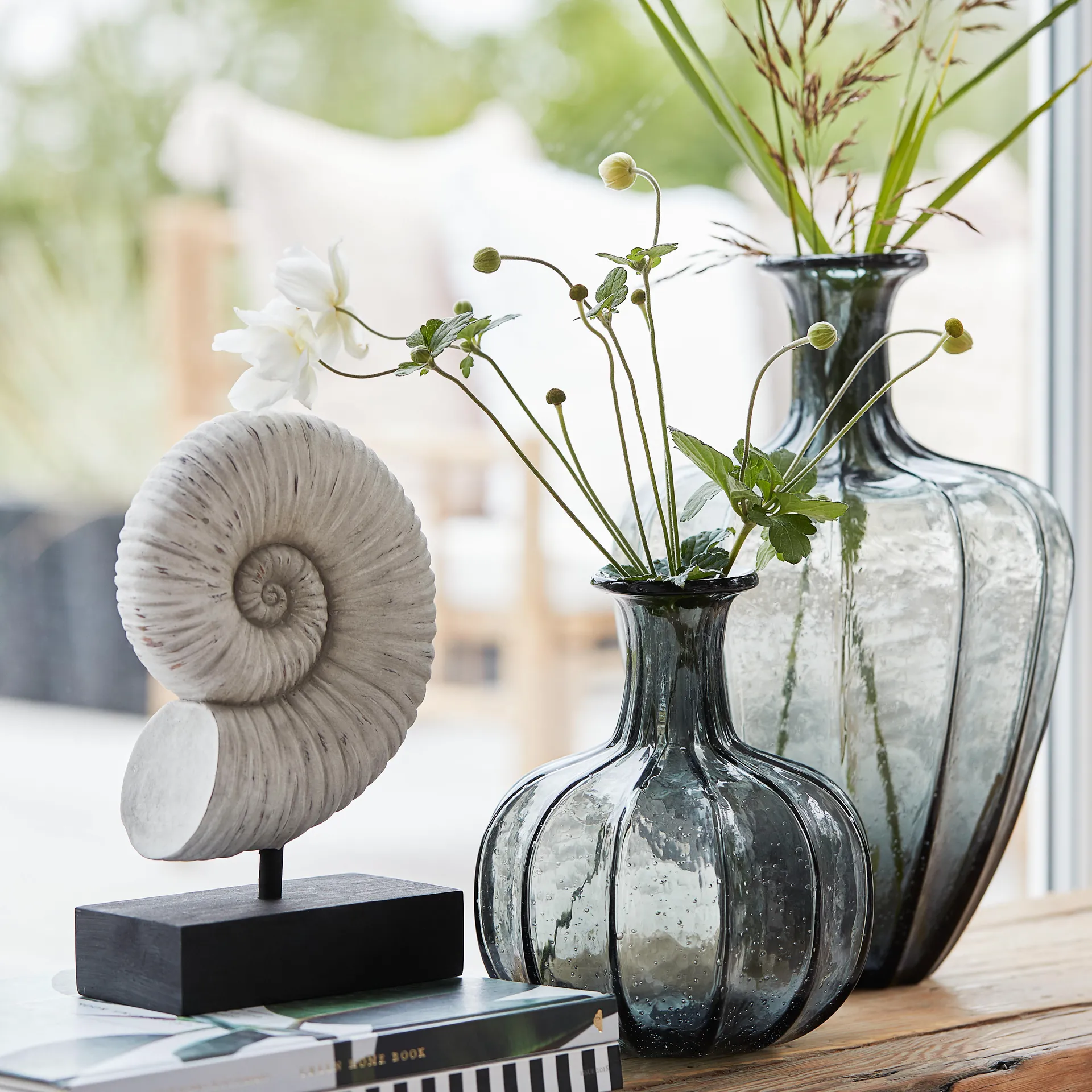 Miyanne βάζο 34,5 cm, Φιμέ γκρι Lene Bjerre