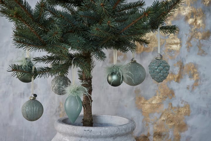 Χριστουγεννιάτικο στολίδι Norille κώνος 10 cm, Ν dusty green Lene Bjerre