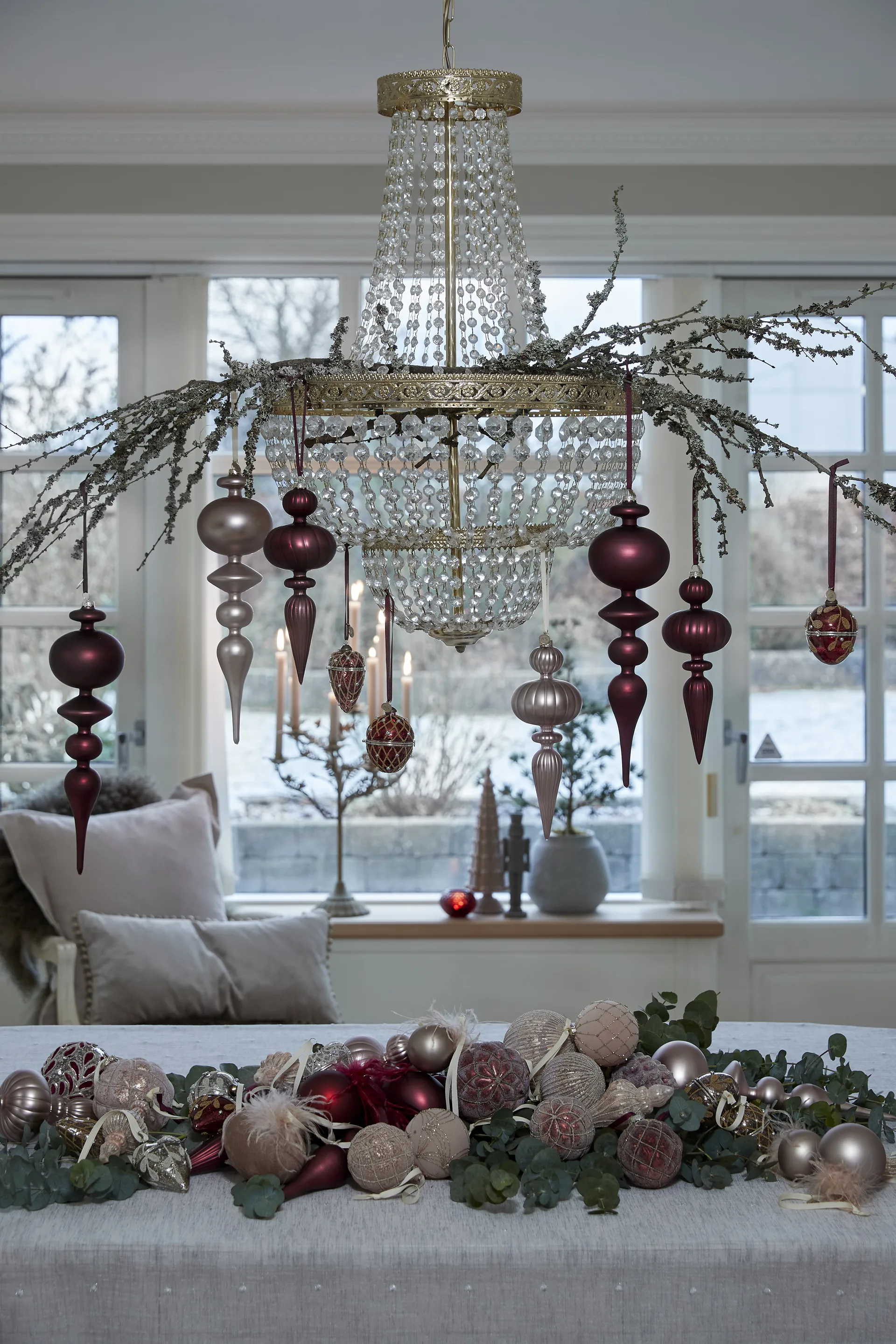 Χριστουγεννιάτικη μπάλα, Norille, Ø8 εκ, Χρώμα ροδιού Lene Bjerre