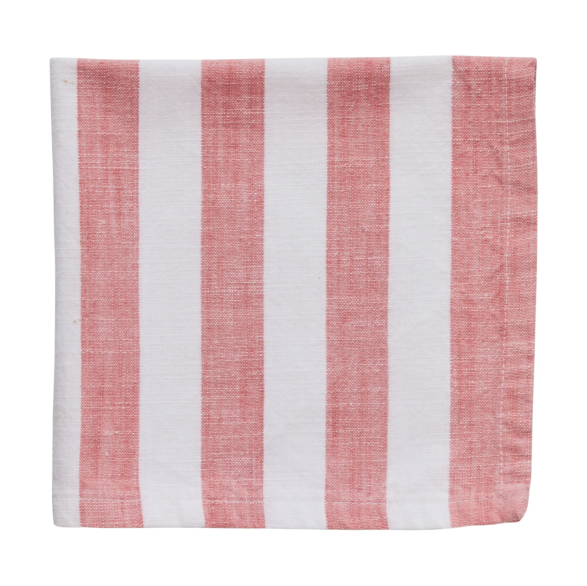 Olivia βαμβακερή χαρτοπετσέτα 40x40 εκ, Off White-Dark Coral Lene Bjerre