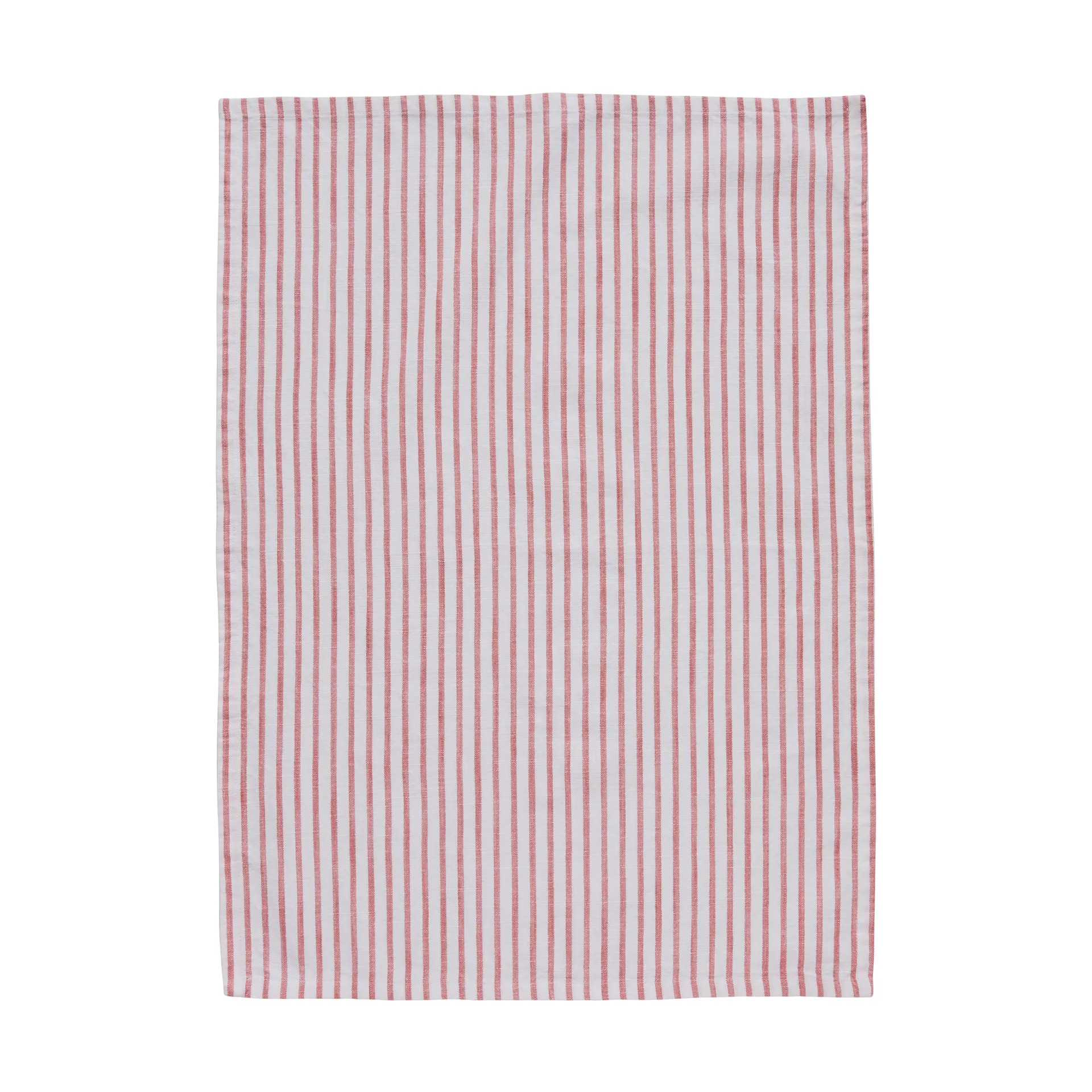 Πετσέτα κουζίνας Olivia με λεπτές ρίγες 50x70 cm, Off White-Dark Coral Lene Bjerre
