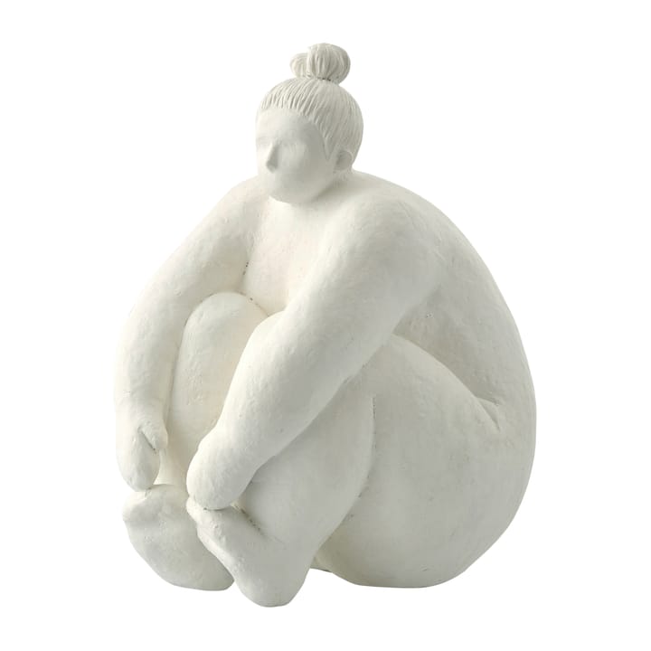 Serafina διακοσμητικό γλυπτό καθιστής γυναίκας 24 cm - Λευκό - Lene Bjerre