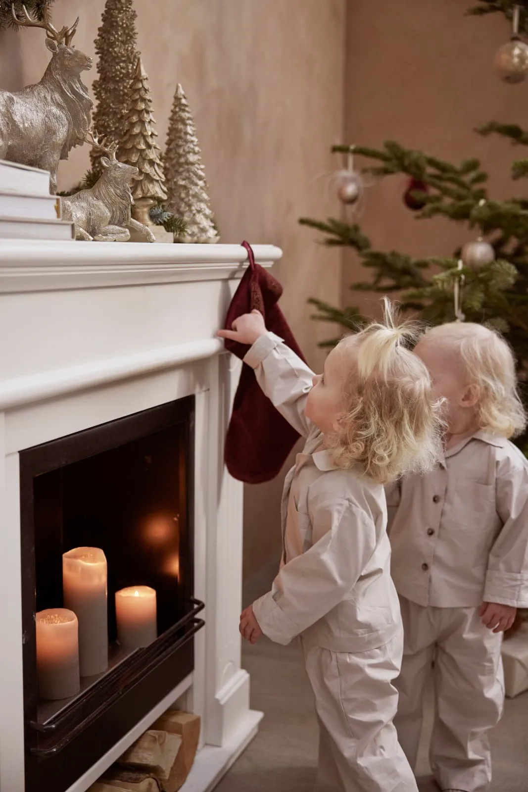 Ελάφι Sessia 17 cm, Ανοιχτό χρυσό Lene Bjerre