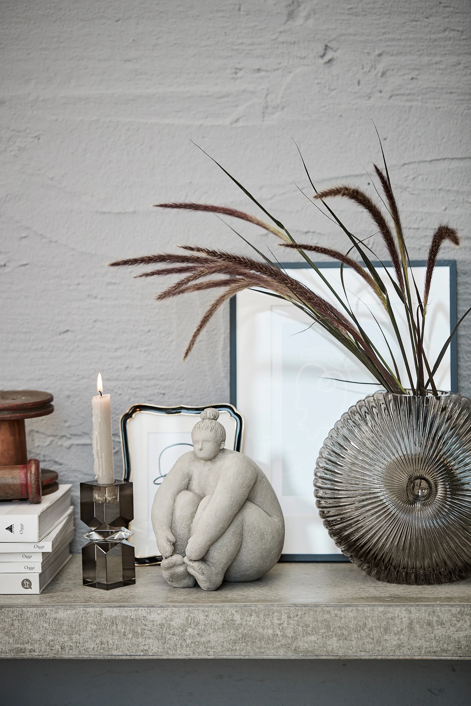 Silma κηροπήγιο σκούρο γκρι, 13,5 cm Lene Bjerre