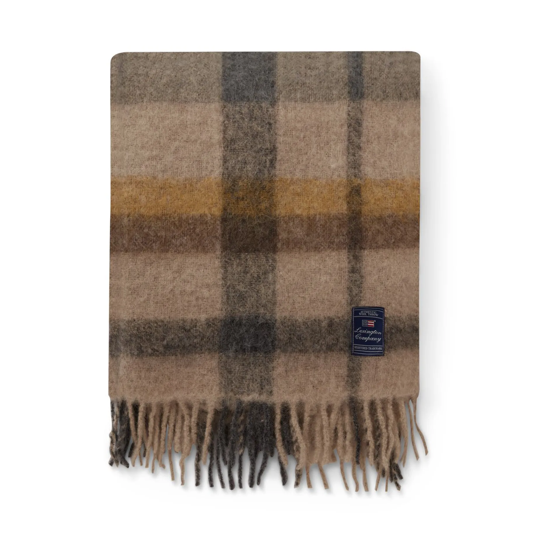 Καρό κουβέρτα από ανάμεικτο μοχέρ 130x170 εκ, Πολύχρωμο Lexington
