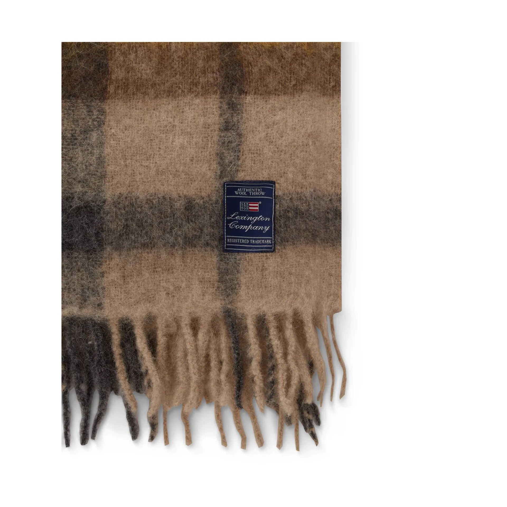 Καρό κουβέρτα από ανάμεικτο μοχέρ 130x170 εκ, Πολύχρωμο Lexington