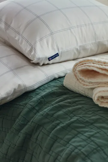 Καρό παπλωματοθήκη βαμβάκι-λυοσέλ 150x210 cm - Υπόλευκο-σκούρο μπλε - Lexington