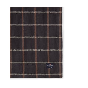 Καρό βαμβακερή λινή πετσέτα 50x50 cm - Dark grey-beige - Lexington