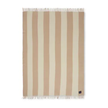 Block Striped Recycled μάλλινο ριχτάρι 130x170 cm - Βρώμη-Λευκό - Lexington