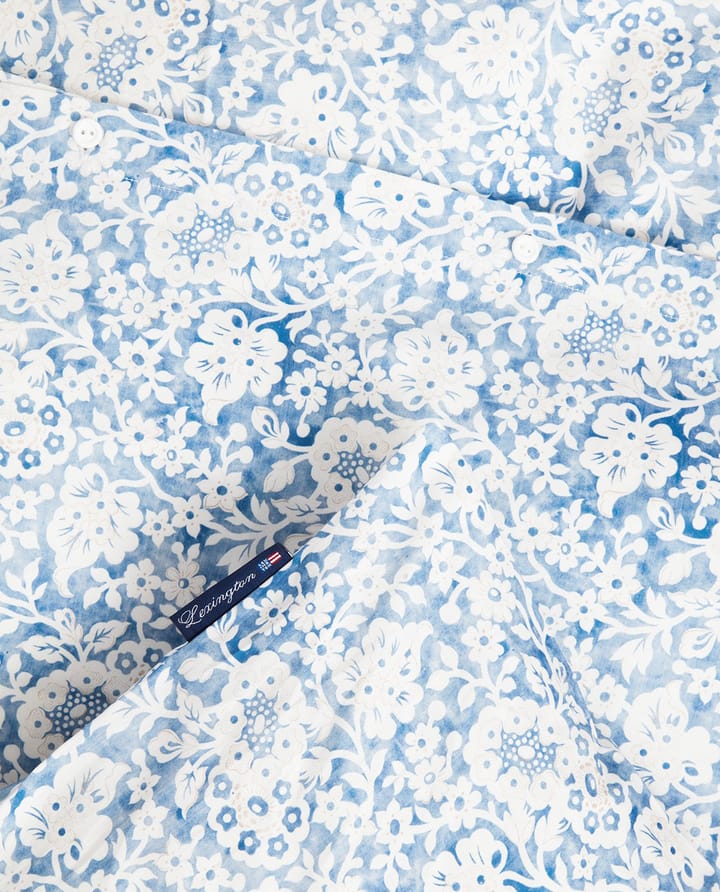 Σετ κρεβατιού Blue Floral Printed Cotton Sateen - 50x60 cm, 150x210 cm - Lexington