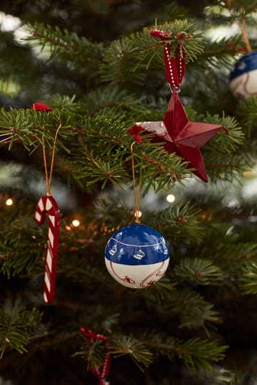 Candy Cane Papier Maché Christmas tree bauble - 12 εκ - Lexington