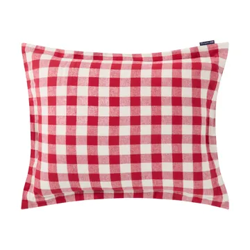 Checked Cotton Flannel μαξιλαροθήκη 50x60 εκ. - Κόκκινο-ανοιχτό μπεζ - Lexington