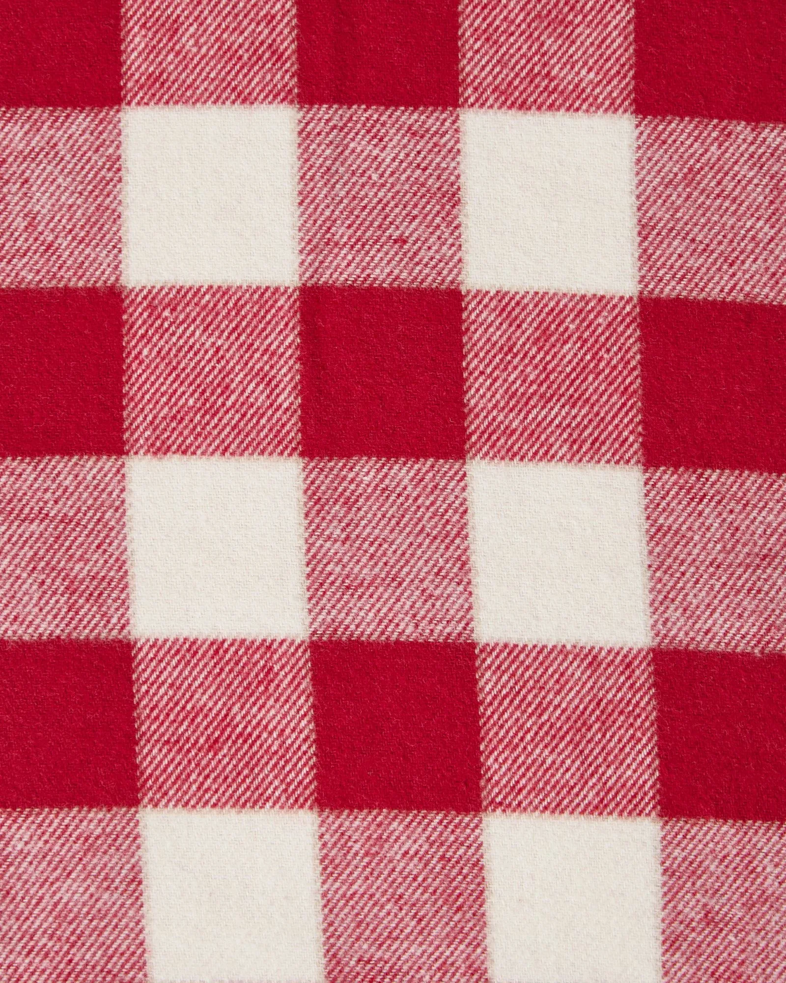 Checked Cotton Flannel μαξιλαροθήκη 50x60 εκ., Κόκκινο-ανοιχτό μπεζ Lexington