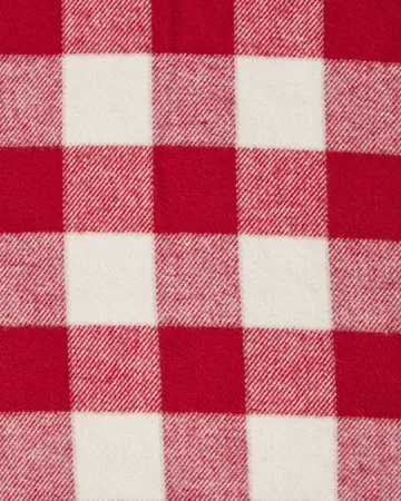 Checked Cotton Flannel μαξιλαροθήκη 50x60 εκ. - Κόκκινο-ανοιχτό μπεζ - Lexington