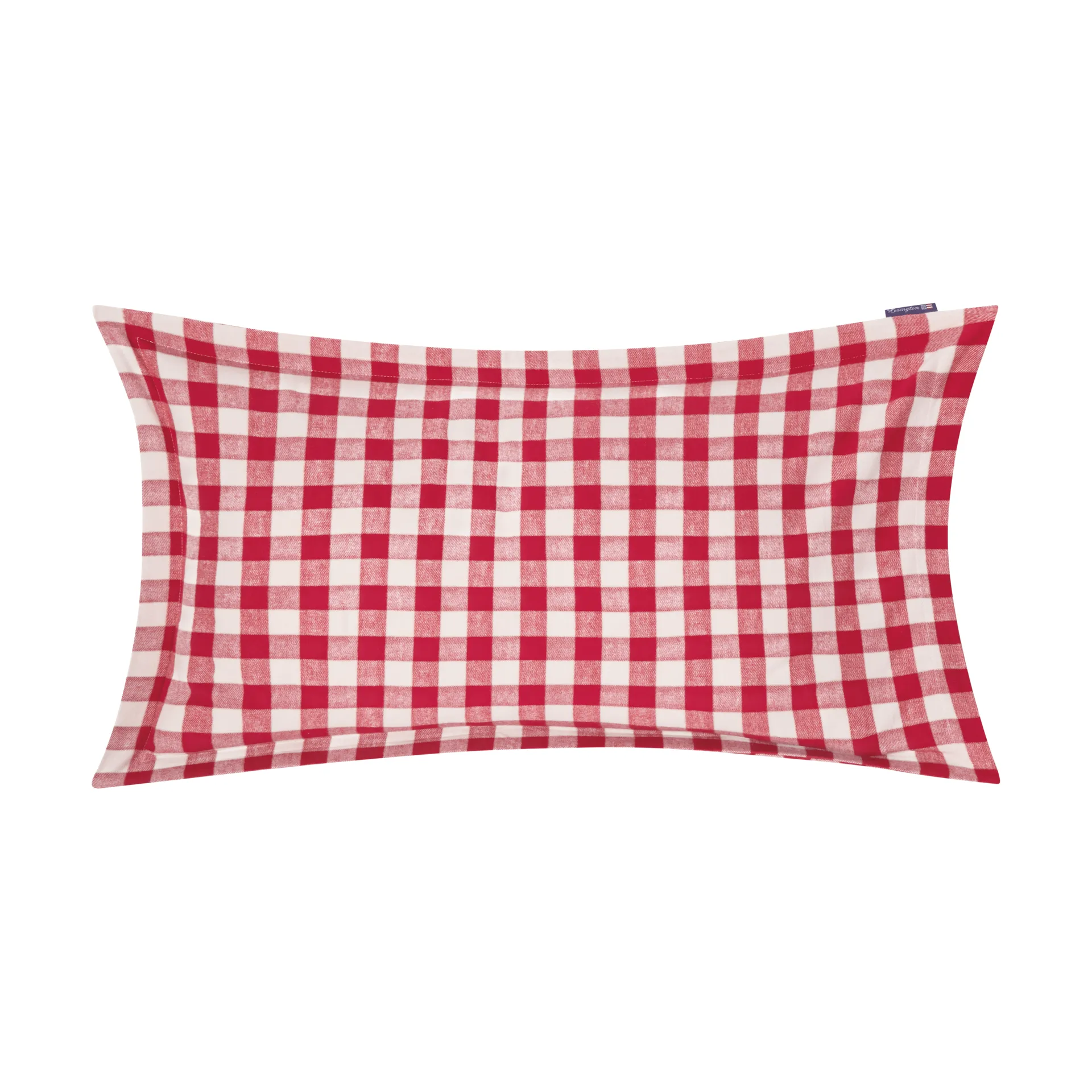 Checked Cotton Flannel μαξιλαροθήκη 50x90 εκ., Κόκκινο-ανοιχτό μπεζ Lexington