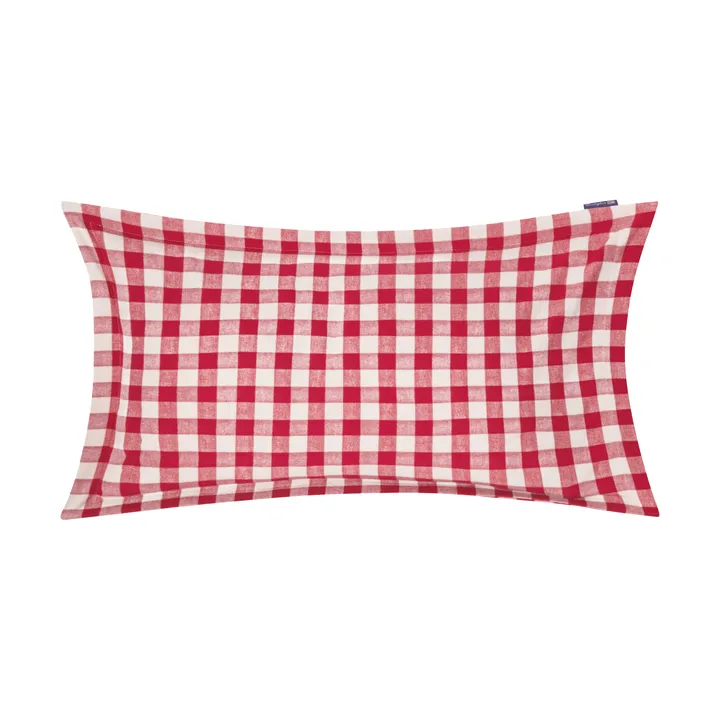 Checked Cotton Flannel μαξιλαροθήκη 50x90 εκ. - Κόκκινο-ανοιχτό μπεζ - Lexington