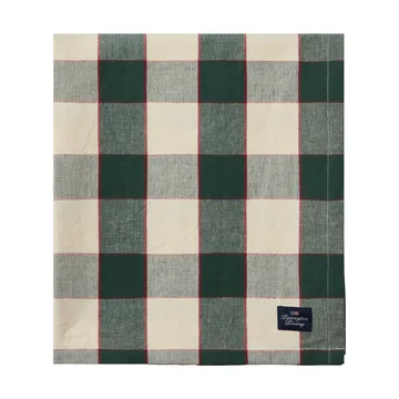Checked Cotton Linen τραπεζομάντιλο 150x250 εκ. - Πράσινο-ανοιχτό μπεζ-κόκκινο - Lexington