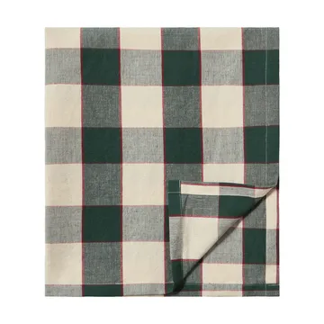 Checked Cotton Linen τραπεζομάντιλο 150x350 εκ. - Πράσινο-ανοιχτό μπεζ-κόκκινο - Lexington