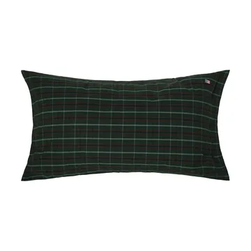 Checked cotton percale μαξιλαροθήκη - Πράσινο-σκούρο μπλε, 50x90 εκ. - Lexington