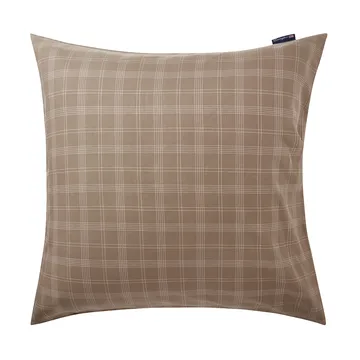 Μαξιλαροθήκη Checked Pin Point Oxford 65x65 cm - Brown - Lexington