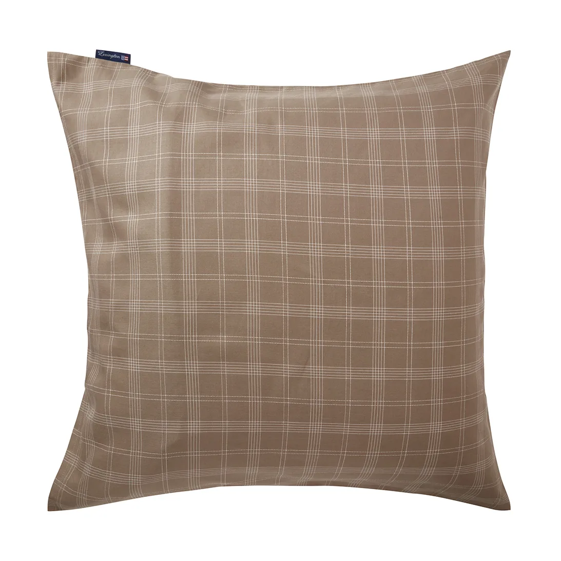 Μαξιλαροθήκη Checked Pin Point Oxford 65x65 cm, Brown Lexington
